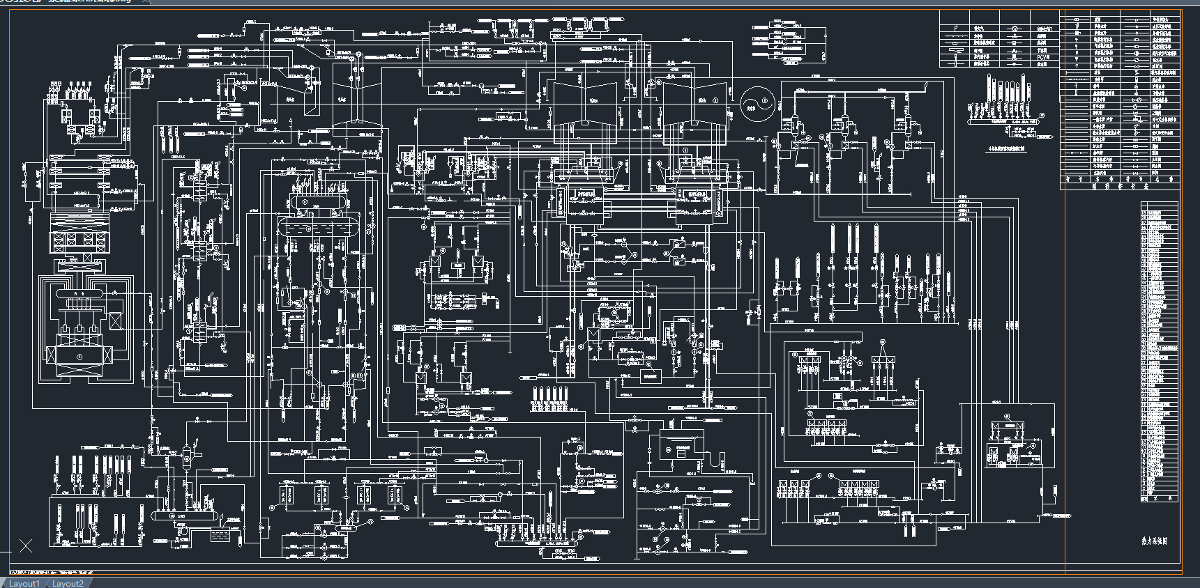 600MW�����l(f��)늏S(ch��ng)ϵ�y(t��ng)�DCAD�D��