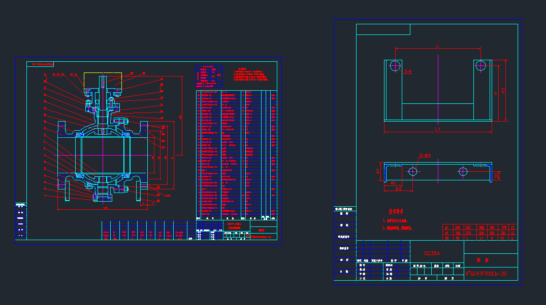 ���w�̶��ܾ����y8-Q347F-300Lb(150Lb)ȫ��cad�D��dwg�D��