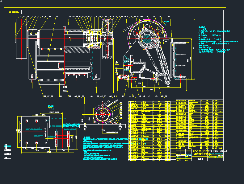 PEX250X1200�ʽ����C(j��)е�O(sh��)��cad�D