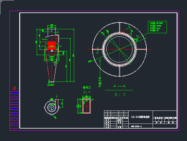 XLD-9.5���Lʽ���m���Ocad�D���h(hu��n)��dwg�D��