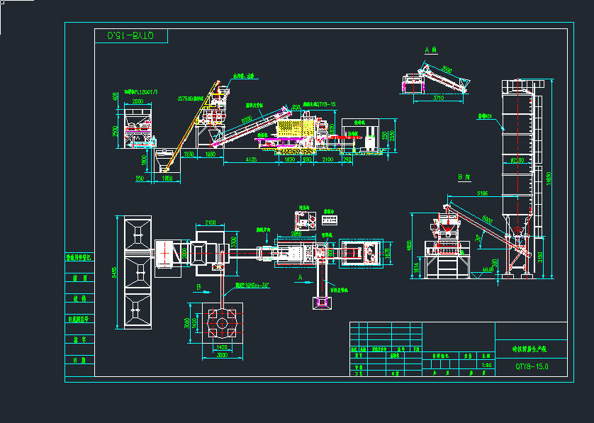 QT8-15ˮ���ƴu�C���׾��Cе�O��cad�D