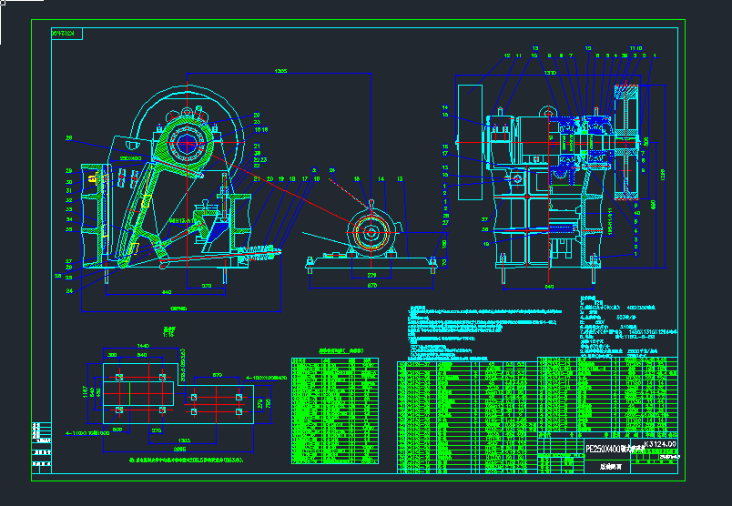 PE250X400�ʽ����Ccad�D��dwg�D��