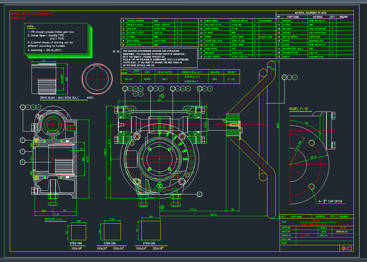 WORMGEARBOXCAD�D��